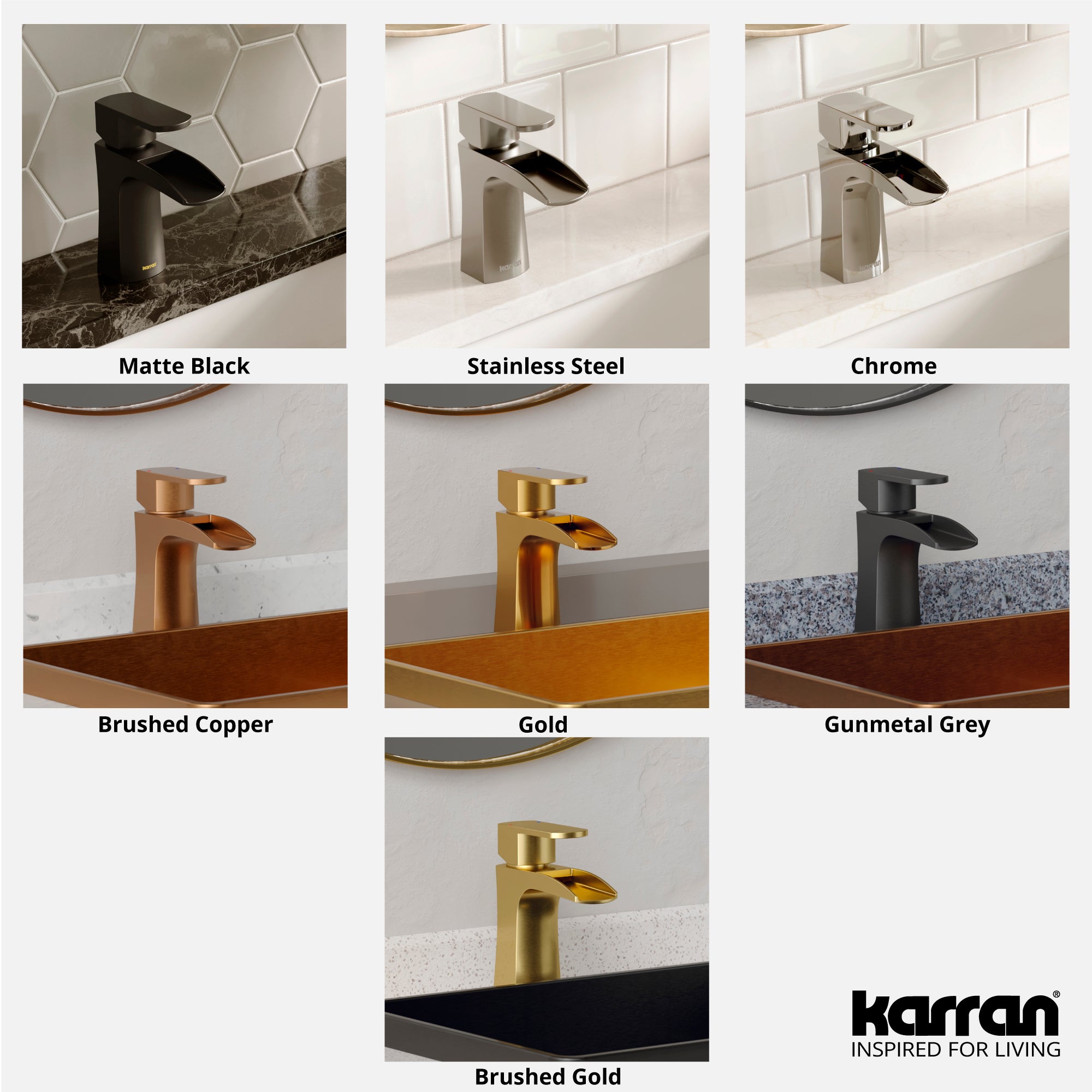 Karran Kassel 1.2 GPM Single Lever Handle Lead-free Brass ADA Bathroom