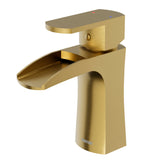 Karran Kassel 1.2 GPM Single Lever Handle Lead-free Brass ADA Bathroom Faucet, Basin, Brushed Gold, KBF440BG