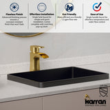 Karran Kassel 1.2 GPM Single Lever Handle Lead-free Brass ADA Bathroom Faucet, Basin, Brushed Gold, KBF440BG