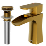 Karran Kassel 1.2 GPM Single Lever Handle Lead-free Brass ADA Bathroom Faucet, Basin, Gold, KBF440G