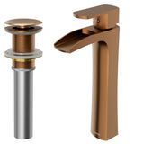 Karran Kassel 1.2 GPM Single Lever Handle Lead-free Brass ADA Bathroom Faucet, Vessel, Brushed Copper, KBF442BC