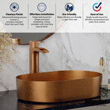 Karran Kassel 1.2 GPM Single Lever Handle Lead-free Brass ADA Bathroom Faucet, Vessel, Brushed Copper, KBF442BC