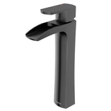 Karran Kassel 1.2 GPM Single Lever Handle Lead-free Brass ADA Bathroom Faucet, Vessel, Gunmetal Grey, KBF442GG