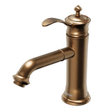 Karran Vineyard 1.2 GPM Single Lever Handle Lead-free Brass ADA Bathroom Faucet, Basin, Brushed Copper, KBF470BC