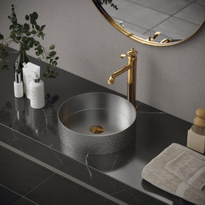 Alternate Image for Karran Vineyard 1.2 GPM Single Lever Handle Lead-free Brass ADA Bathroom Faucet, Vessel, Gold, KBF472G