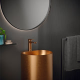 Karran Venda 1.2 GPM Single Lever Handle Lead-free Brass ADA Bathroom Faucet, Basin, Brushed Copper, KBF510BC