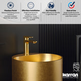 Karran Venda 1.2 GPM Single Lever Handle Lead-free Brass ADA Bathroom Faucet, Basin, Brushed Gold, KBF510BG