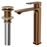 Karran Venda 1.2 GPM Single Lever Handle Lead-free Brass ADA Bathroom Faucet, Vessel, Brushed Copper, KBF512BC