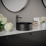 Karran Venda 1.2 GPM Single Lever Handle Lead-free Brass ADA Bathroom Faucet, Vessel, Gunmetal Grey, KBF512GG