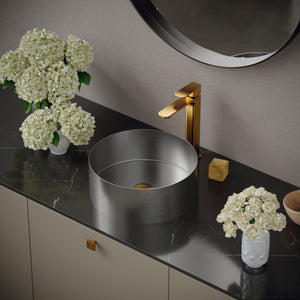 Alternate Image for Karran Venda 1.2 GPM Single Lever Handle Lead-free Brass ADA Bathroom Faucet, Vessel, Gold, KBF512G