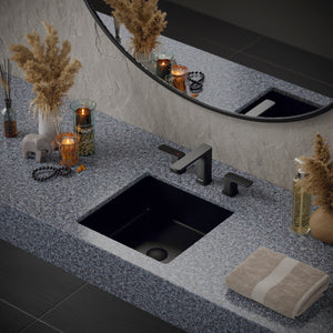 Alternate Image for Karran Venda 1.2 GPM Double Lever Handle Lead-free Brass ADA Bathroom Faucet, Widespread, Gunmetal Grey, KBF514GG