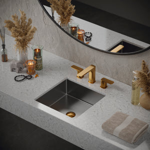 Alternate Image for Karran Venda 1.2 GPM Double Lever Handle Lead-free Brass ADA Bathroom Faucet, Widespread, Gold, KBF514G