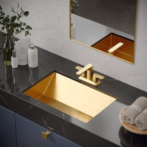 Alternate Image for Karran Venda 1.2 GPM Double Lever Handle Lead-free Brass ADA Bathroom Faucet, Centerset, Brushed Gold, KBF516BG