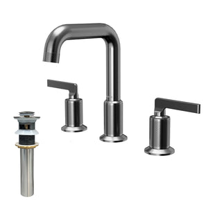 Alternate Image for Karran Gillingham 1.2 GPM Double Lever Handle Lead-free Brass ADA Bathroom Faucet, Widespread, Gunmetal Grey, KBF534GG
