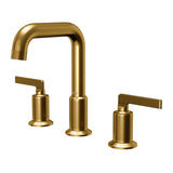 Karran Gillingham 1.2 GPM Double Lever Handle Lead-free Brass ADA Bathroom Faucet, Widespread, Gold, KBF534G