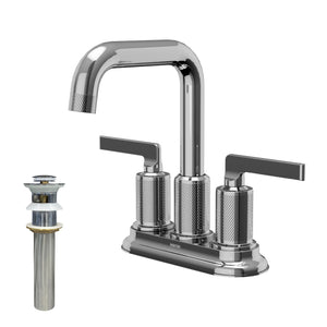 Alternate Image for Karran Gillingham 1.2 GPM Double Lever Handle Lead-free Brass ADA Bathroom Faucet, Centerset, Chrome, KBF536C