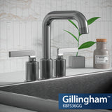 Karran Gillingham 1.2 GPM Double Lever Handle Lead-free Brass ADA Bathroom Faucet, Centerset, Gunmetal Grey, KBF536GG