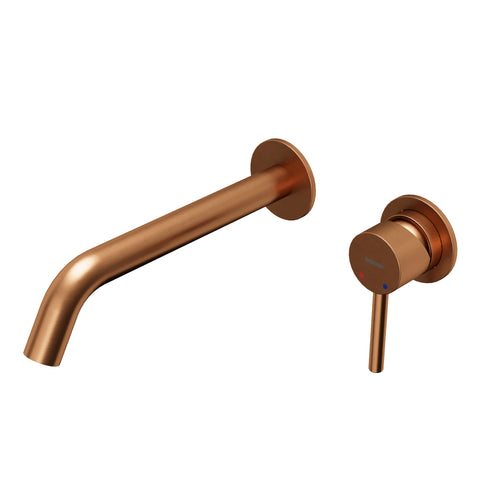 Karran Grantham 1.5 GPM Single Lever Handle Lead-free Brass ADA Bathroom Faucet, Wall Mounted, Brushed Copper, KBF610BC