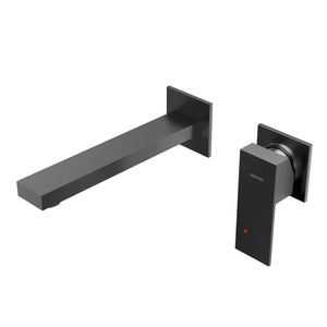 Alternate Image for Karran Alberton 1.5 GPM Single Lever Handle Lead-free Brass ADA Bathroom Faucet, Wall Mounted, Gunmetal Grey, KBF620GG