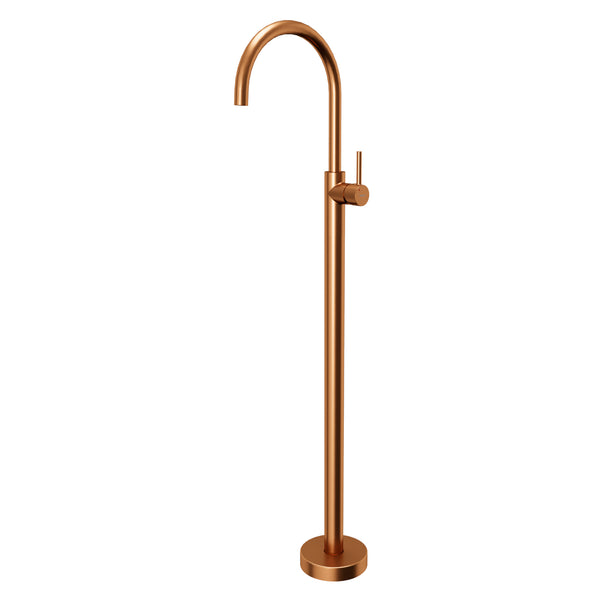 Karran Howick 1.5 GPM Single Lever Handle Lead-free Brass Bathroom Faucet, Freestanding Floor Mounted, Brushed Copper, KBF650BC