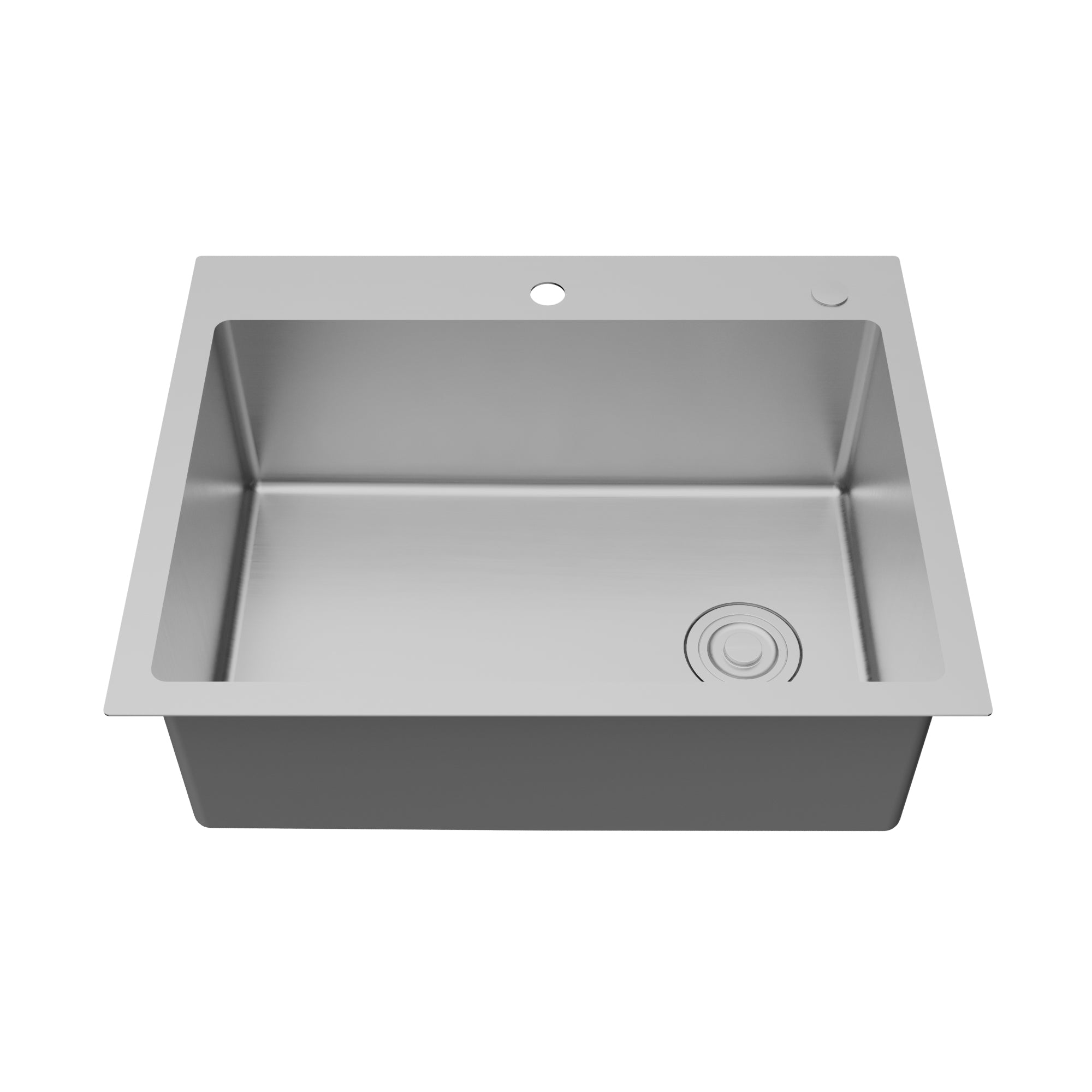 Karran Fusion 28" Drop In/Topmount Stainless Steel Kitchen Sink with Accessories, 16 Gauge, TMSB2831-PK1
