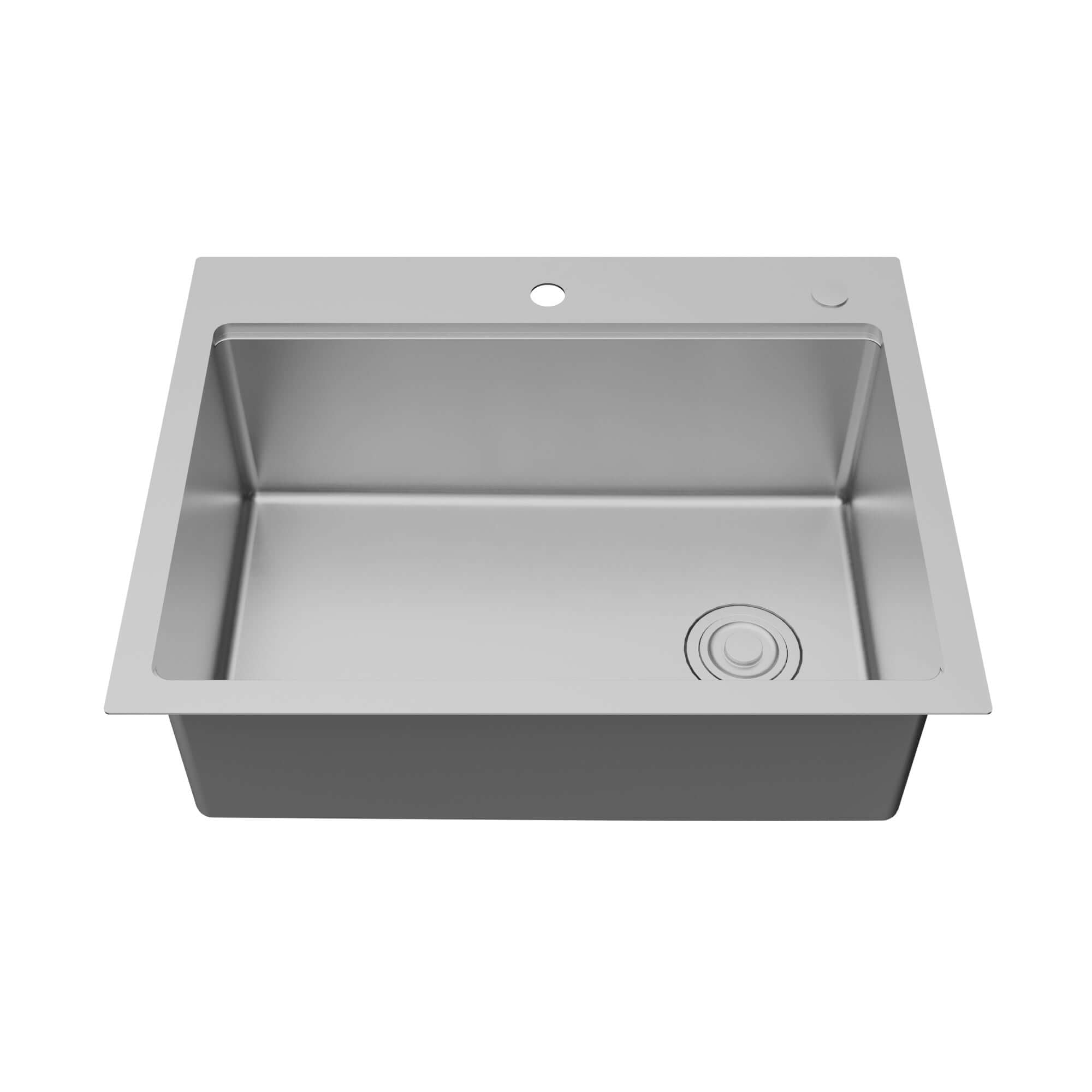 Karran Fusion 28" Drop In/Topmount Stainless Steel Workstation Kitchen Sink with Accessories, 16 Gauge, WSTMSB2833-PK1