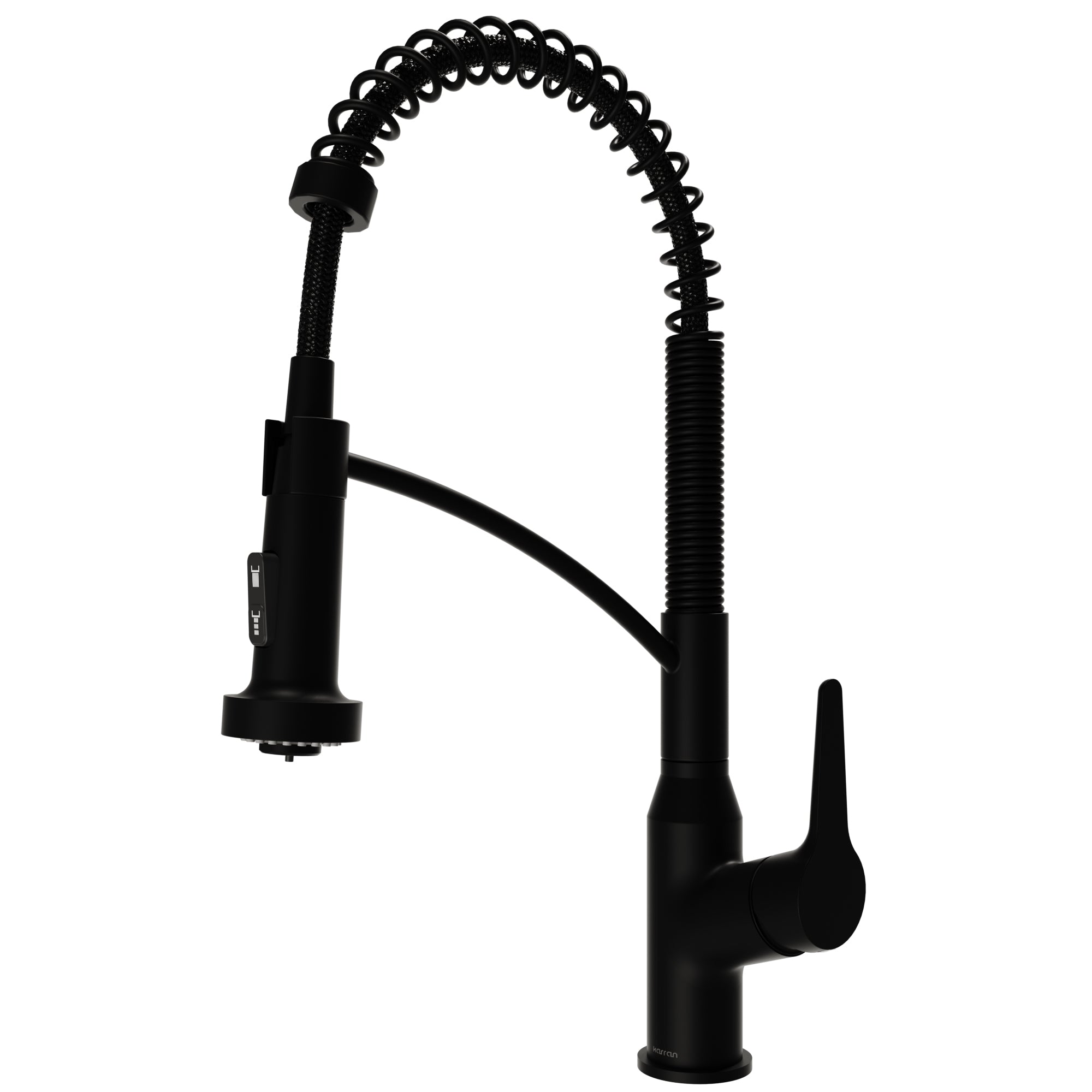 Main Image of Karran Scottsdale Single Lever Handle Lead-free Brass ADA Kitchen Faucet, Pull Down, Matte Black, KKF210MB
