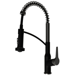 Alternate Image for Karran Scottsdale 1.8 GPM Single Lever Handle Lead-free Brass ADA Kitchen Faucet, Pull-Down, Matte Black & Spot-Free Gunmetal Grey, KKF210MBSFGG
