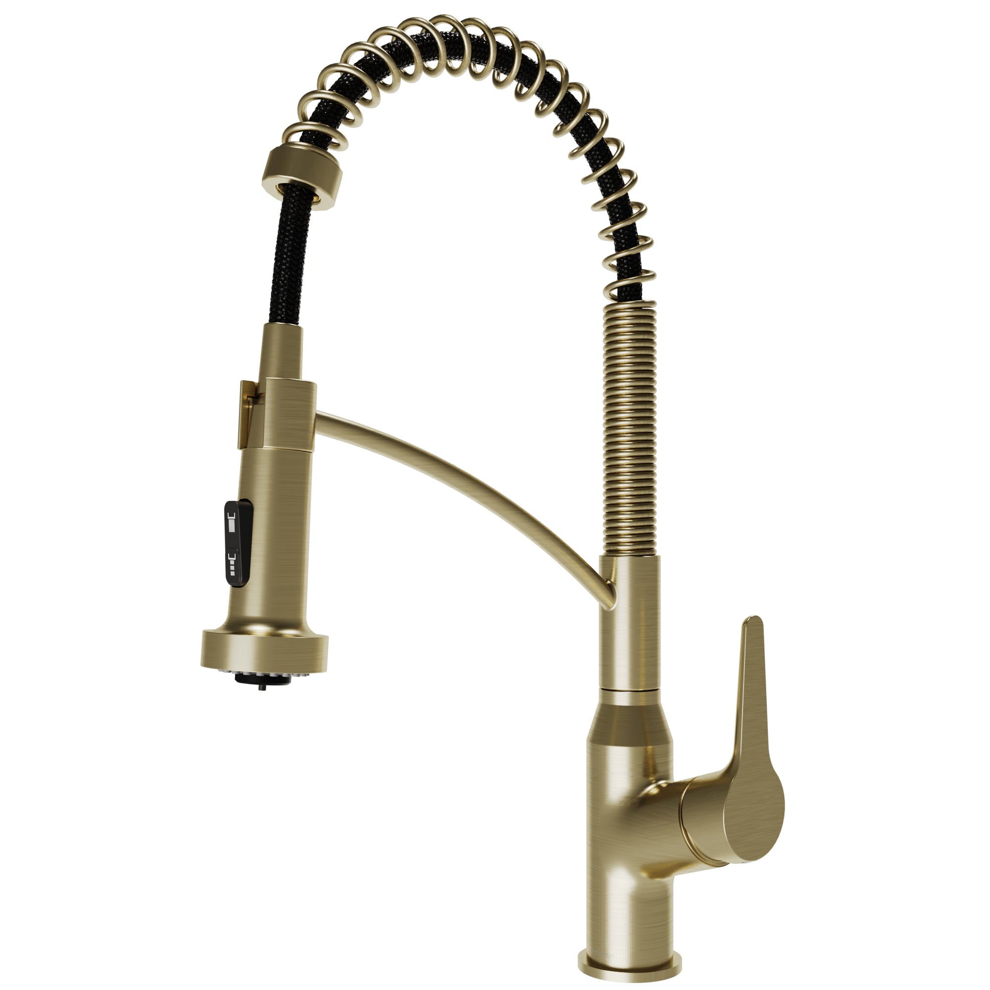Karran Scottsdale 1.8 GPM Single Lever Handle Lead-free Brass ADA Kitchen Faucet, Pull-Down, Spot-Free Brushed Gold, KKF210SFBG