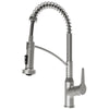 Karran Scottsdale 1.8 GPM Single Lever Handle Lead-free Brass ADA Kitchen Faucet, Pull-Down, Spot-Free Stainless Steel, KKF210SFSS