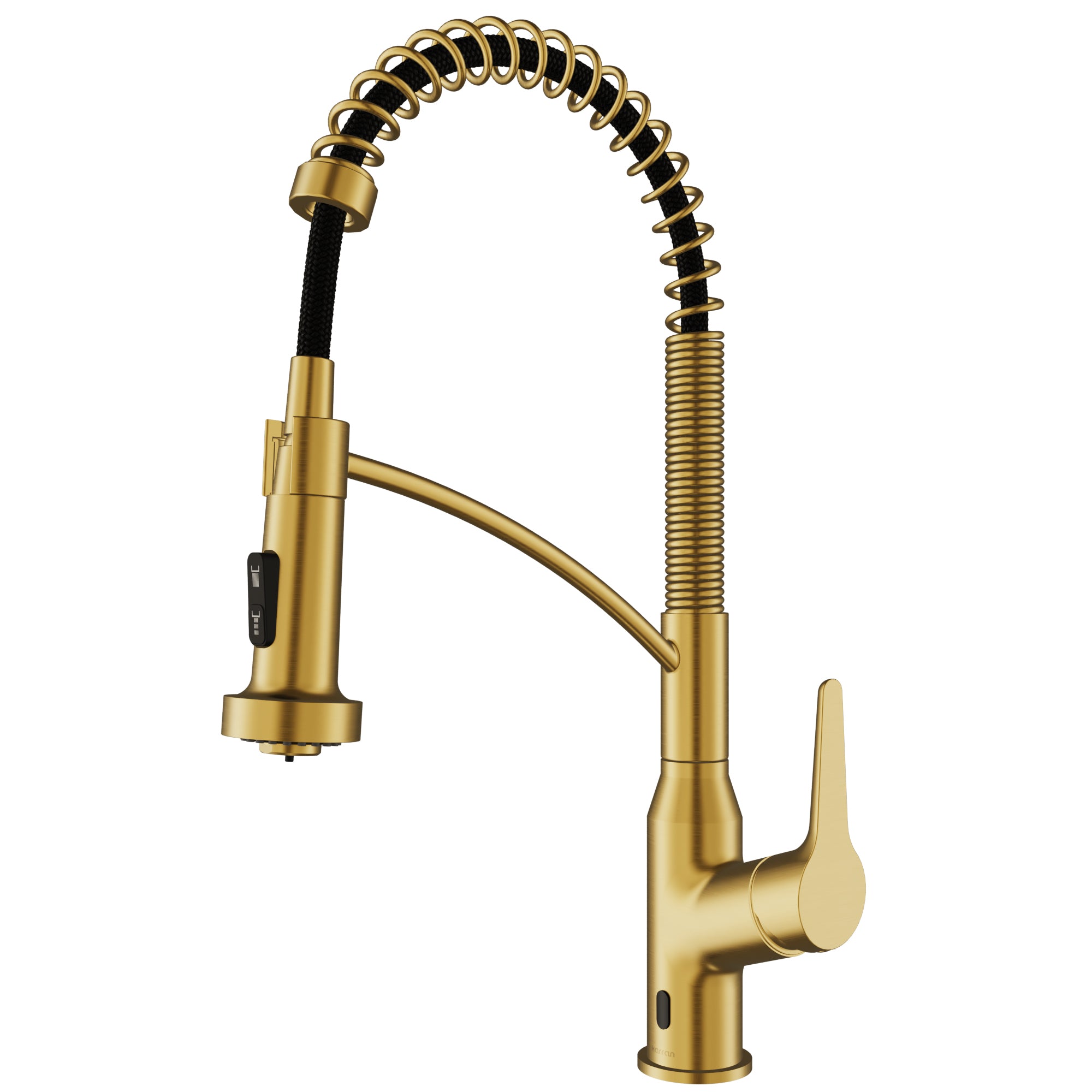 Main Image of Karran Alston 1.8 GPM Single Lever Handle Lead-free Brass ADA Touchless Kitchen Faucet, Pull-Down, Gold, KKF215G