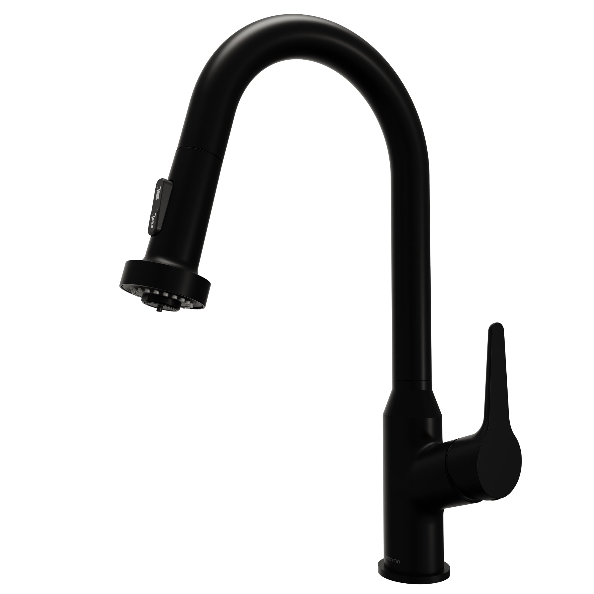 Main Image of Karran Dockton 1.8 GPM Single Lever Handle Lead-free Brass ADA Kitchen Faucet, Pull-Down Kitchen, Matte Black, KKF250MB