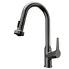 Karran Scottsdale 1.8 GPM Single Lever Handle Lead-free Brass ADA Kitchen Faucet, Pull-Down, Spot-Free Gunmetal Grey, KKF250SFGG
