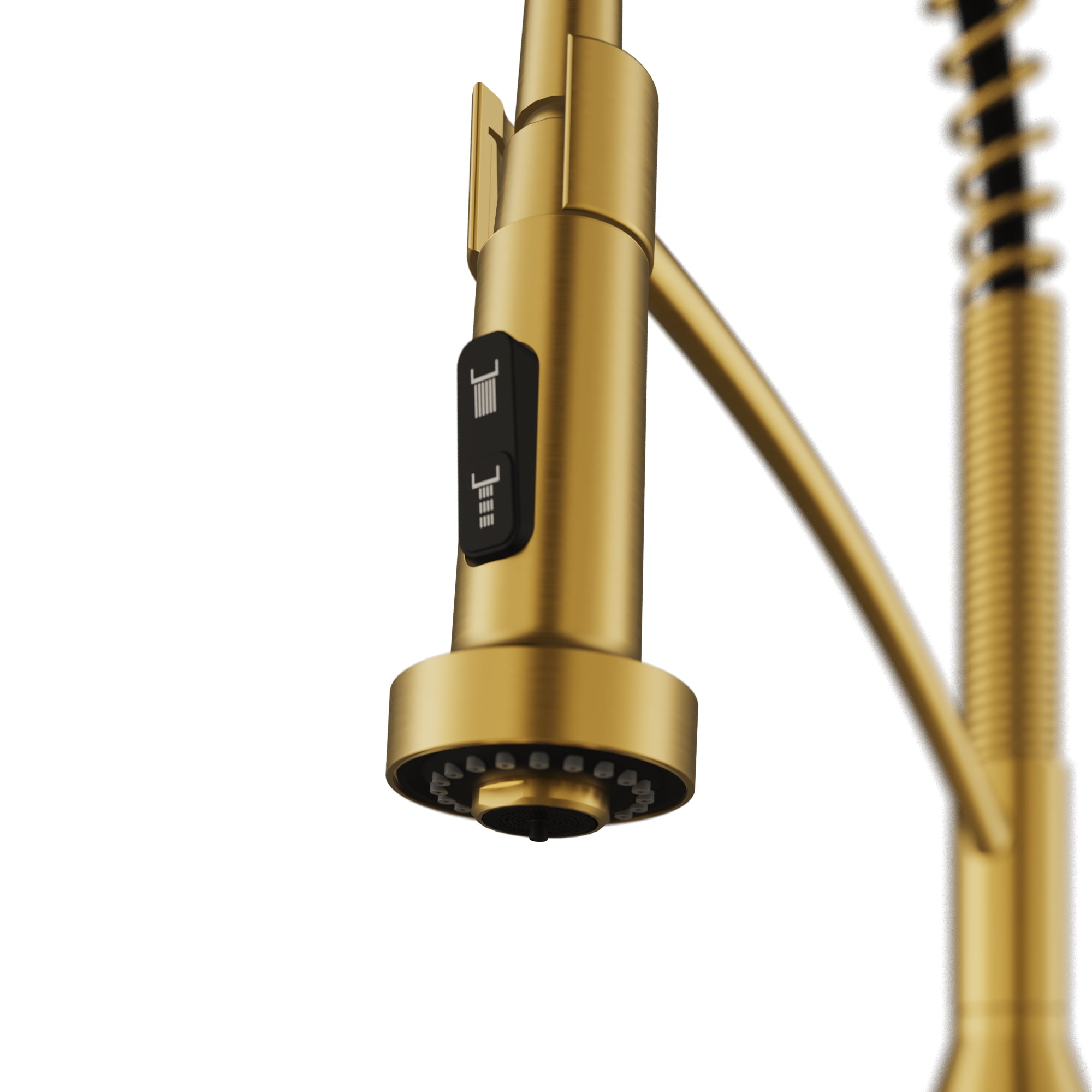 Alternative View of Karran Alston 1.8 GPM Single Lever Handle Lead-free Brass ADA Touchless Kitchen Faucet, Pull-Down, Gold, KKF215G