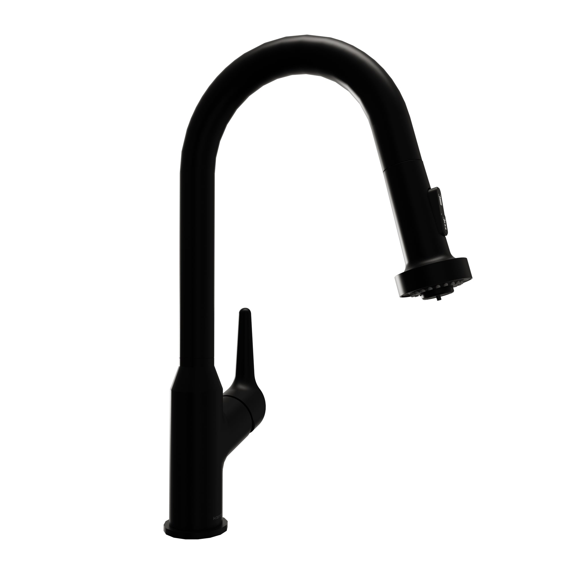 Alternative View of Karran Dockton 1.8 GPM Single Lever Handle Lead-free Brass ADA Kitchen Faucet, Pull-Down Kitchen, Matte Black, KKF250MB