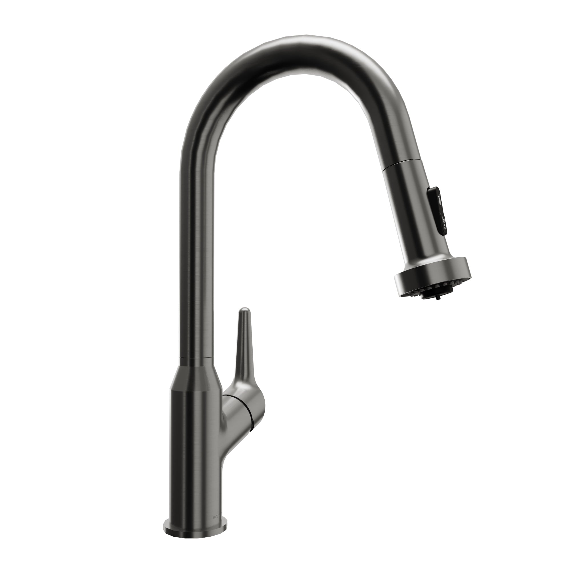 Karran Scottsdale 1.8 GPM Single Lever Handle Lead-free Brass ADA Kitchen Faucet, Pull-Down, Spot-Free Gunmetal Grey, KKF250SFGG