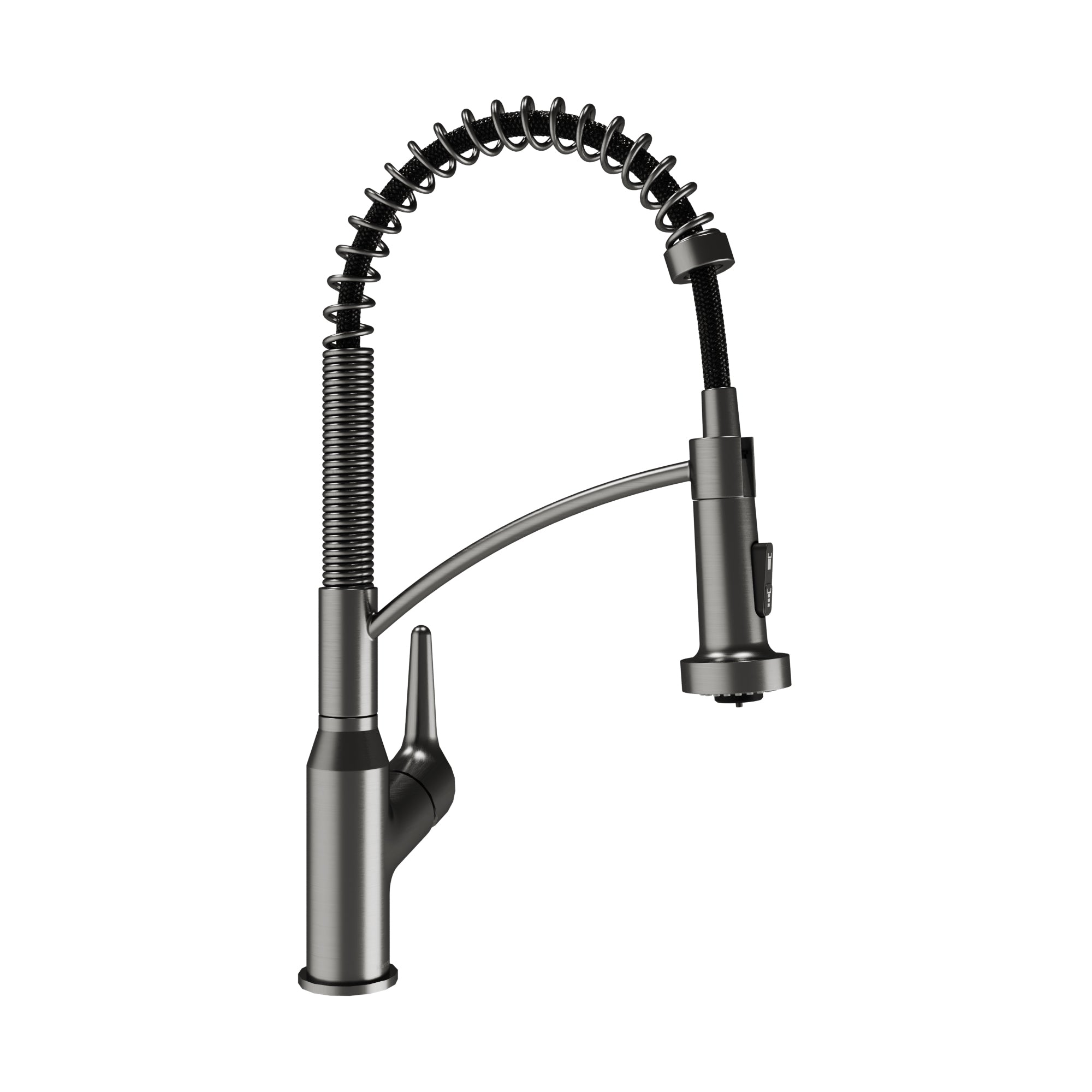 Karran Scottsdale 1.8 GPM Single Lever Handle Lead-free Brass ADA Kitchen Faucet, Pull-Down, Spot-Free Gunmetal Grey, KKF210SFGG