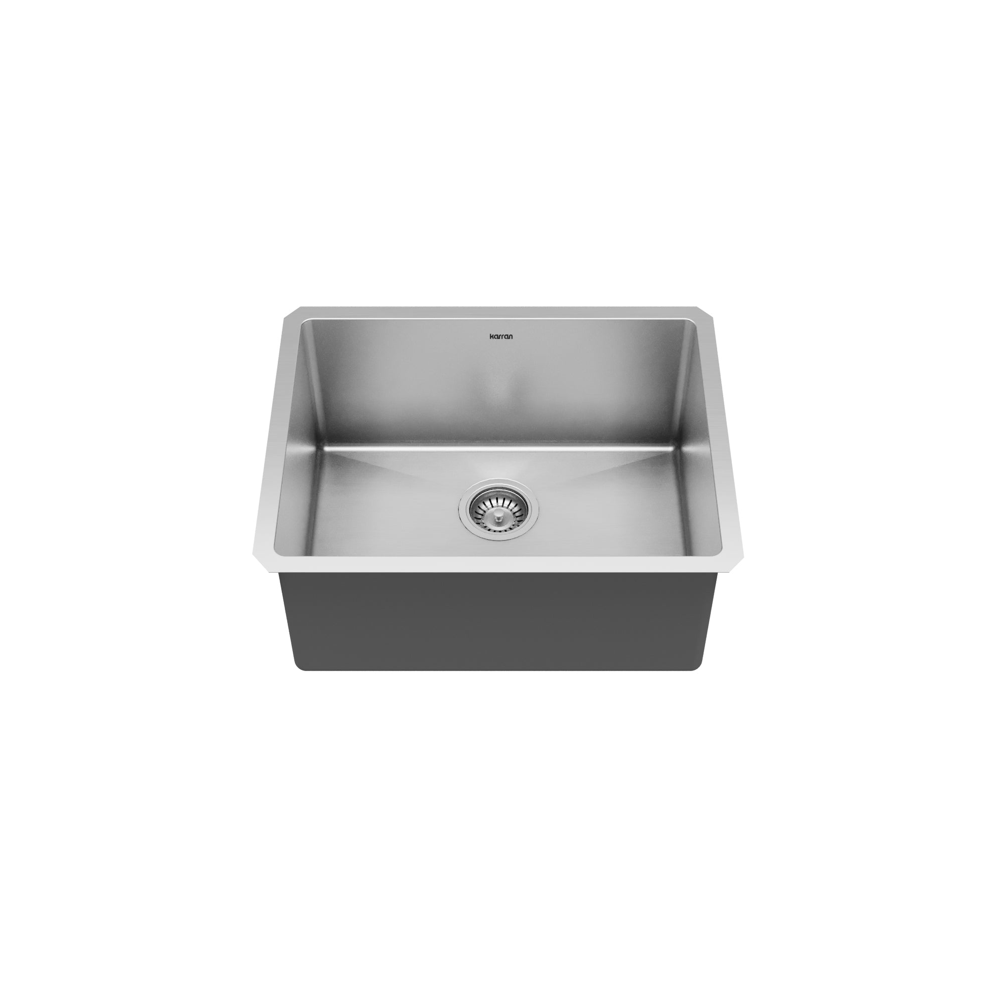 Alternative View of Karran 23" Undermount Stainless Steel Kitchen Sink, 16 Gauge, EL-73-PK1
