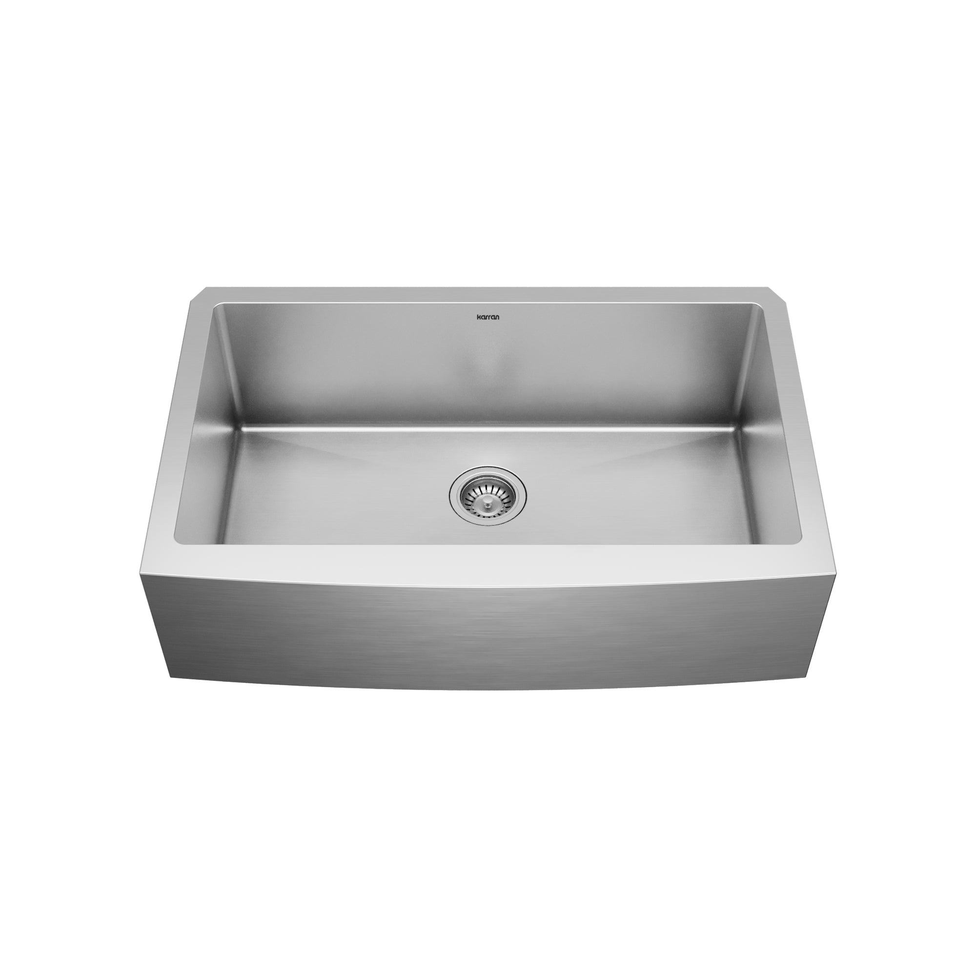 Alternative View of Karran 33" Stainless Steel Farmhouse Sink, 16 Gauge, EL-84-PK1