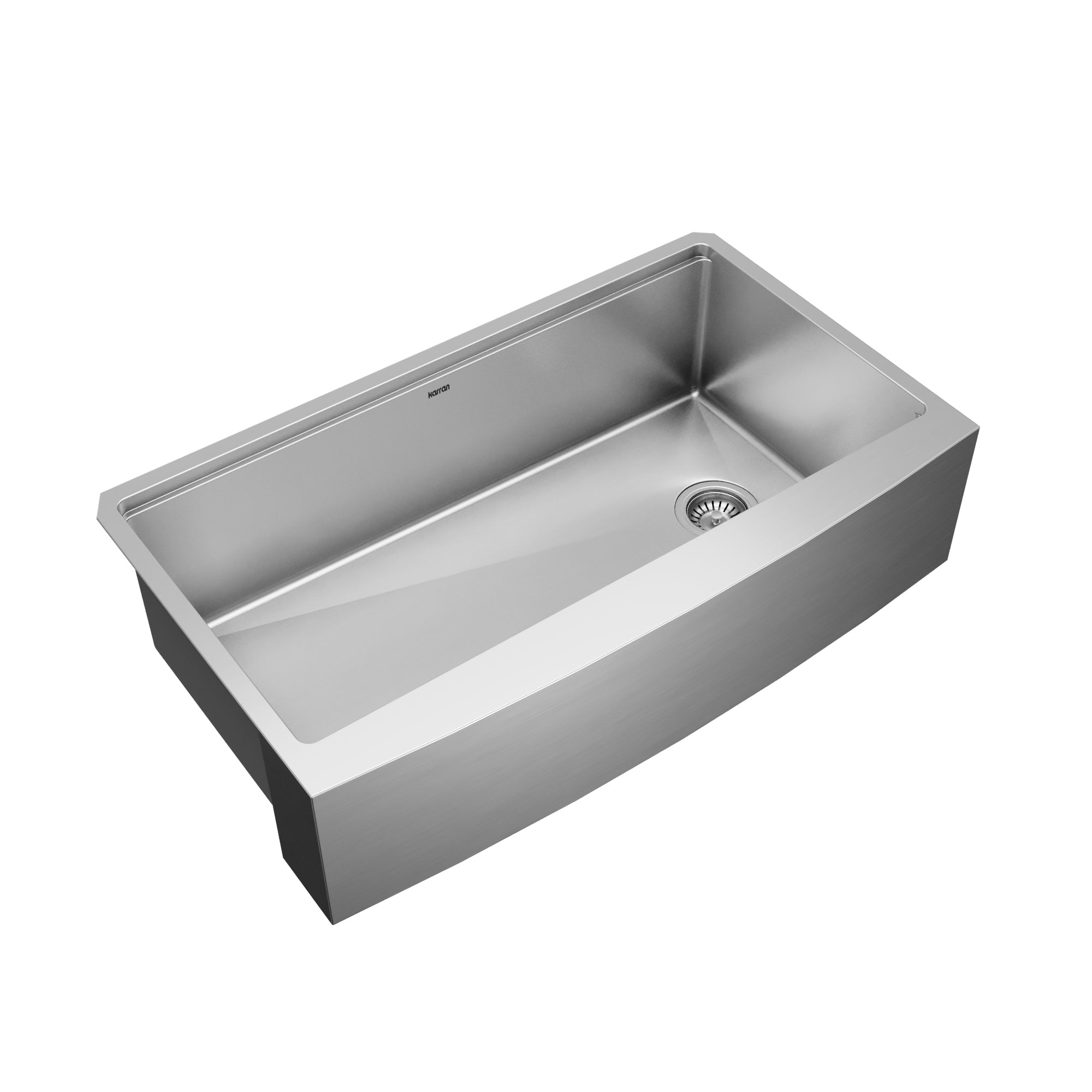 Alternative View of Karran Elite Workstation 36" Stainless Steel Workstation Farmhouse Sink with Accessories, 16 Gauge, WSA-46-PK1
