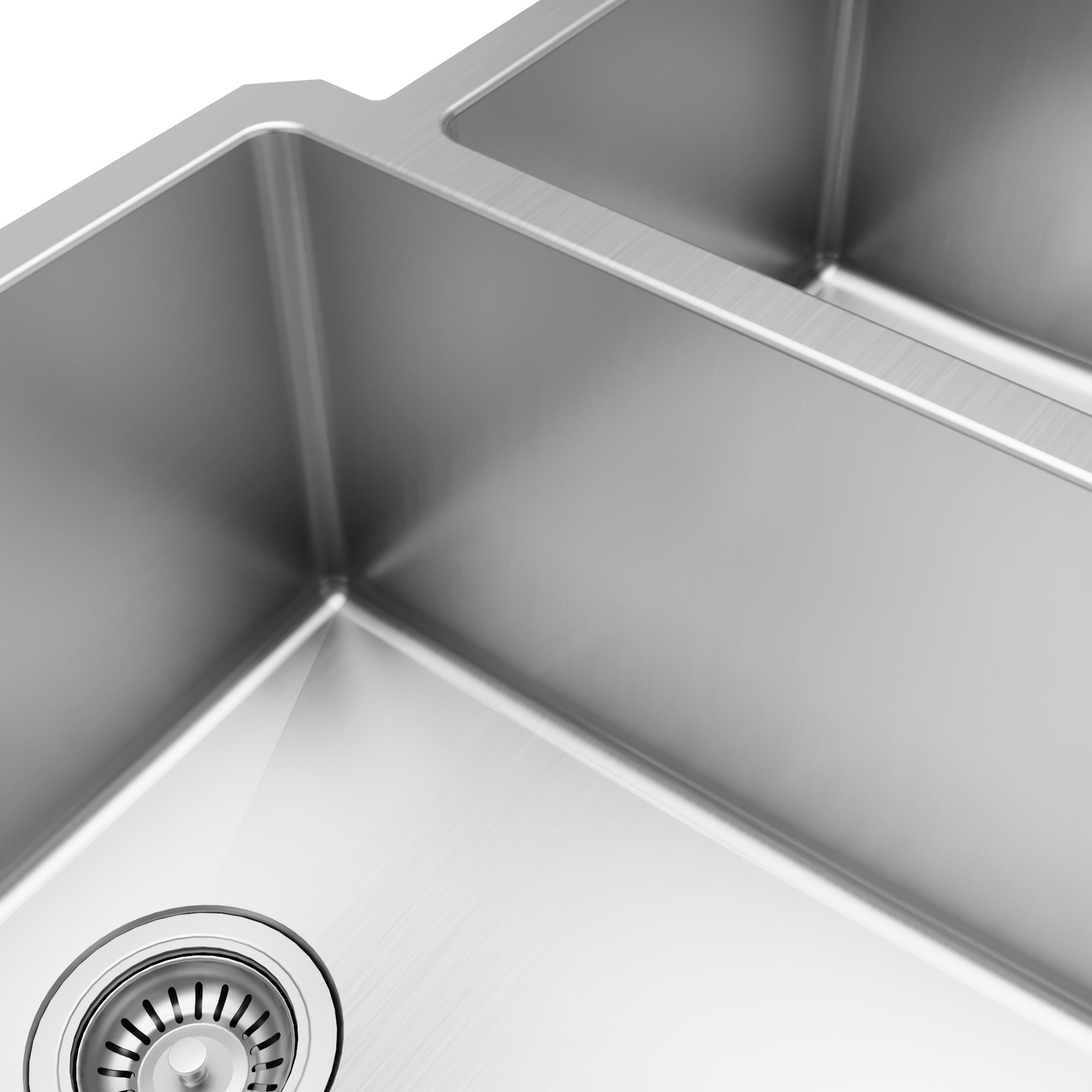 Alternative View of Karran Elite 33" Undermount Stainless Steel Kitchen Sink with Accessories, 60/40 Double Bowl, 16 Gauge, EL-78R-PK1