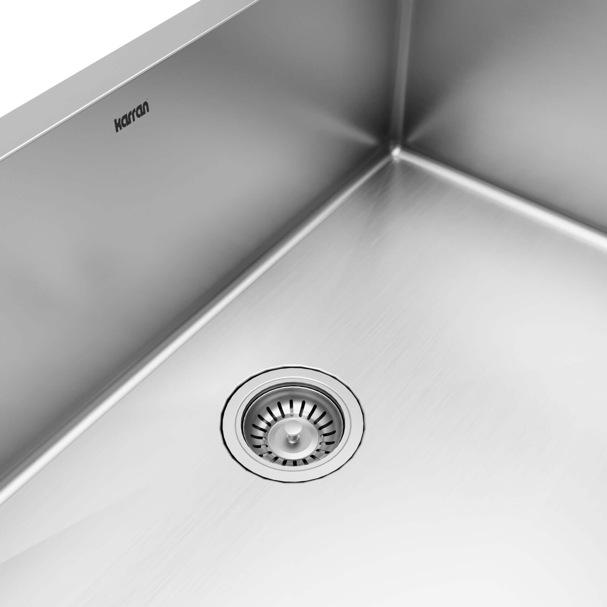 Alternative View of Karran 30" Stainless Steel Farmhouse Sink, 16 Gauge, EL-82-PK1