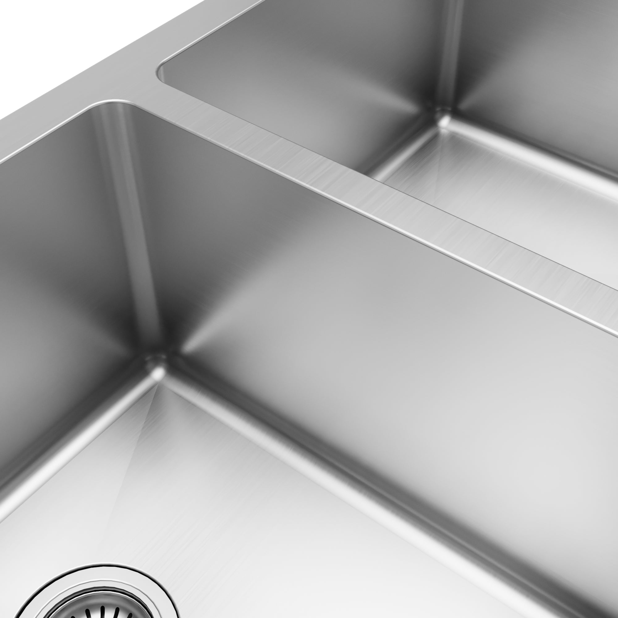 Alternative View of Karran Elite 36" Stainless Steel Farmhouse Sink with Accessories, 50/50 Double Bowl, 16 Gauge, EL-88-PK1