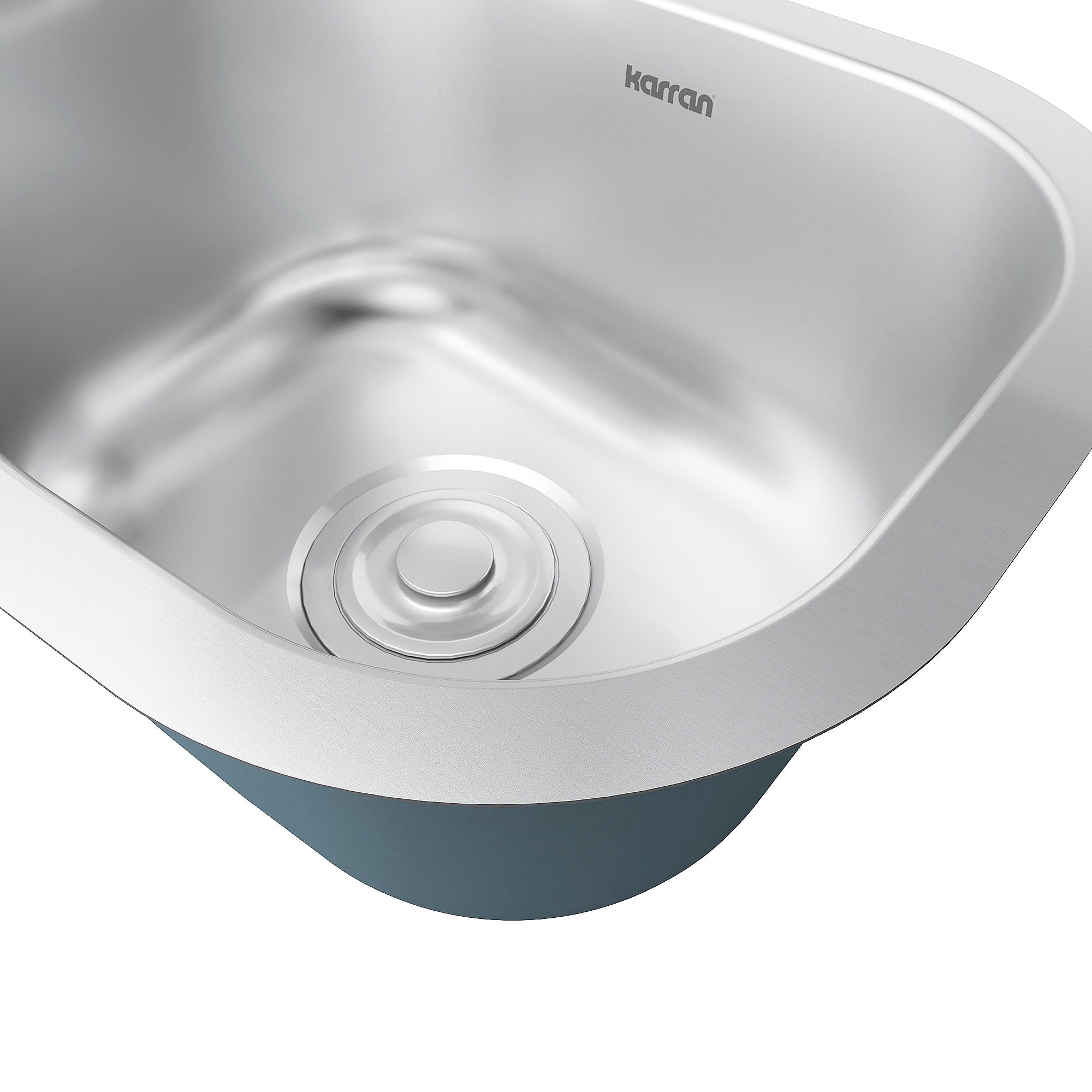 Karran Profile 15" Undermount Stainless Steel Kitchen Sink with Accessories, 18 Gauge, PRU39-PK1