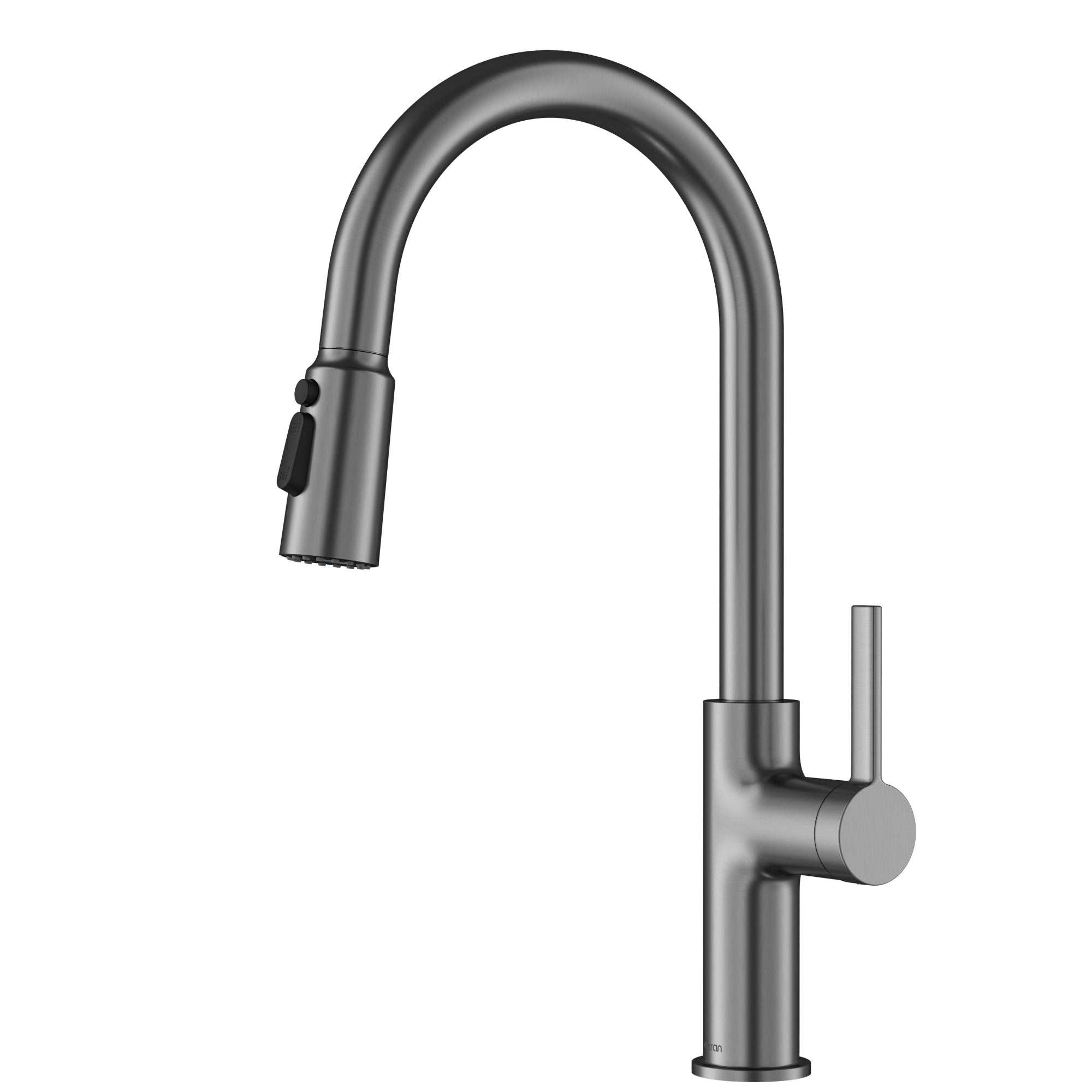 Karran Stalbridge 1.8 GPM Single Lever Lead-free Brass ADA Kitchen Faucet, Pull-Down, Spot-Free Gunmetal Grey, KKF720SFGG