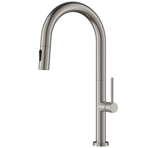 Karran Brynford 1.8 GPM Single Lever Lead-free Brass ADA Kitchen Faucet, Pull-Down, Spot Free Stainless Steel, KKF730SFSS