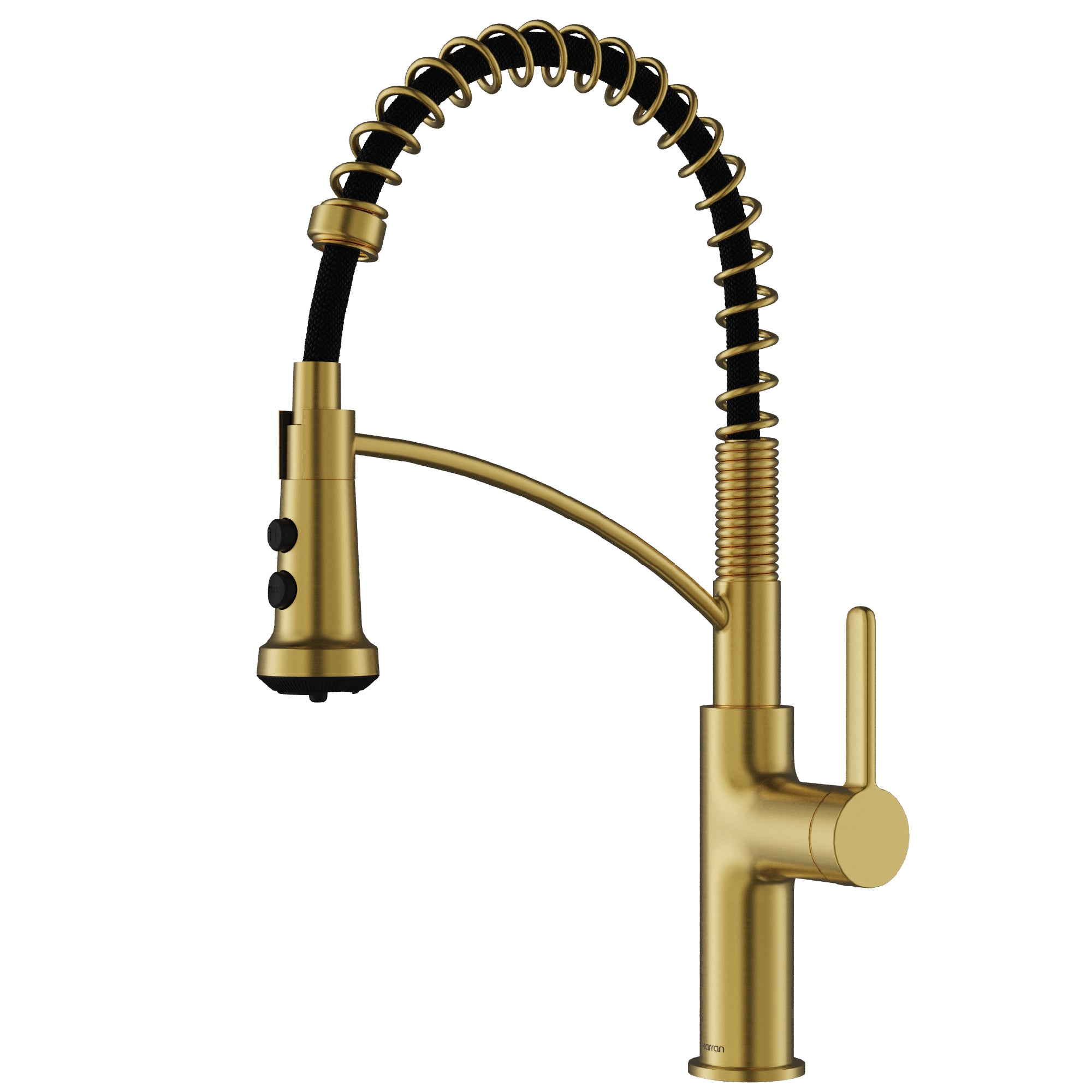 Main Image of Karran Scottsdale 1.8 GPM Single Lever Lead-free Brass ADA Kitchen Faucet, Pull-Down, Spot-Free Brushed Gold, KKF740SFBG