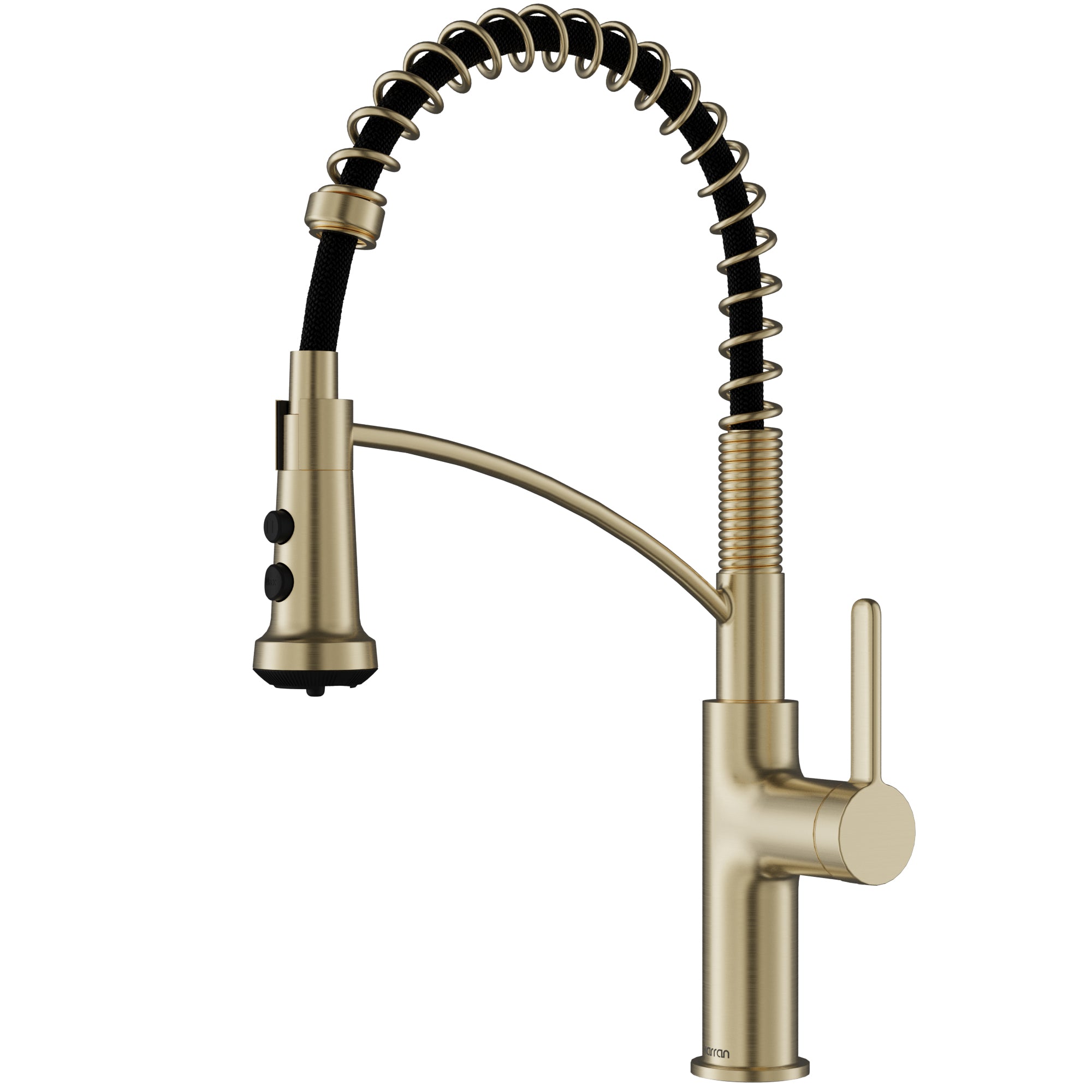 Main Image of Karran Scottsdale 1.8 GPM Single Lever Lead-free Brass ADA Kitchen Faucet, Pull-Down, Spot-Free Champagne Bronze, KKF740SFCB