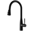 Karran Faraday 1.8 GPM Single Lever Lead-free Brass ADA Kitchen Faucet, Pull-Down, Matte Black, KKF750MB