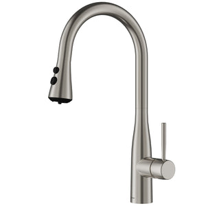 Karran Faraday 1.8 GPM Single Lever Lead-free Brass ADA Kitchen Faucet, Pull-Down, Spot Free Stainless Steel, KKF750SFSS